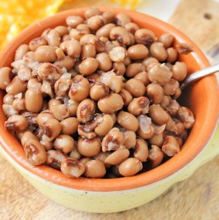 A bowl of Instant Pot Black-Eyed Peas