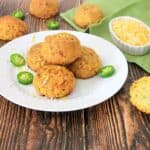 Jalapeño Cheddar Biscuits on plate