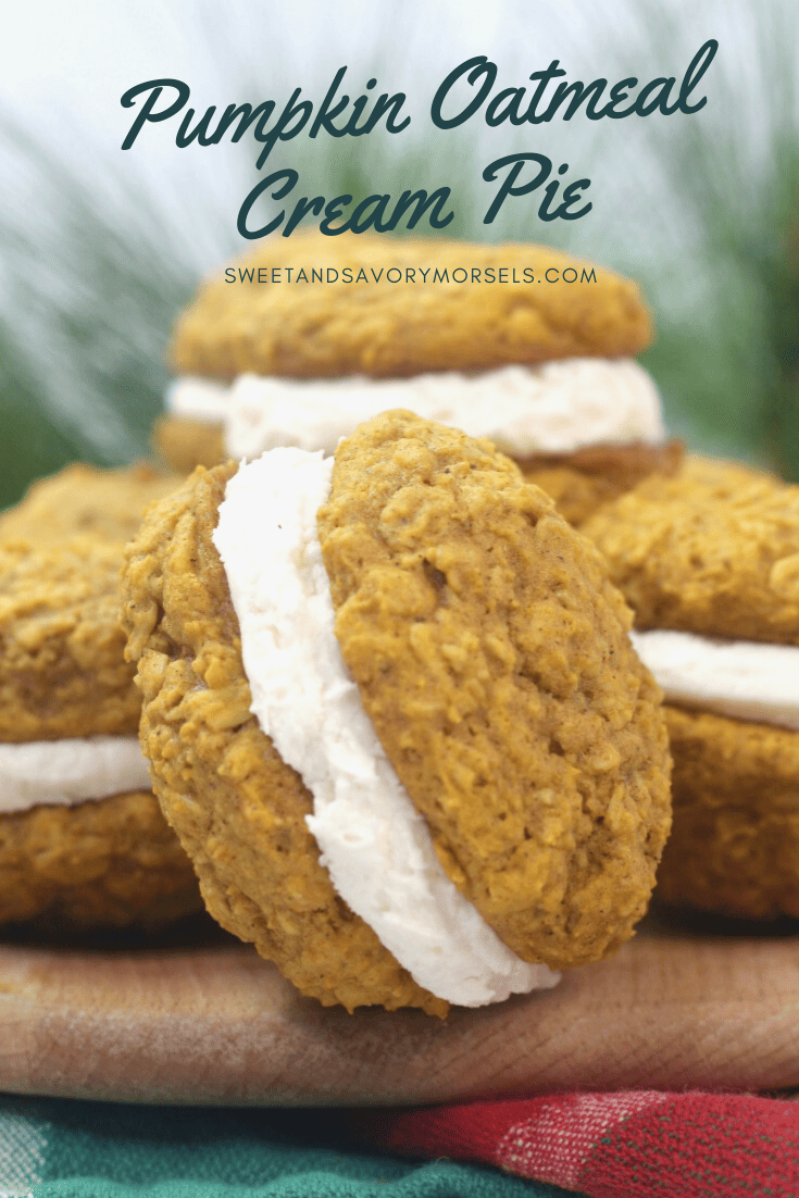 Pumpkin Oatmeal Cream Pies 1 These homemade Pumpkin Oatmeal Cream Pies are super moist and packed with brown sugar and cinnamon goodness.