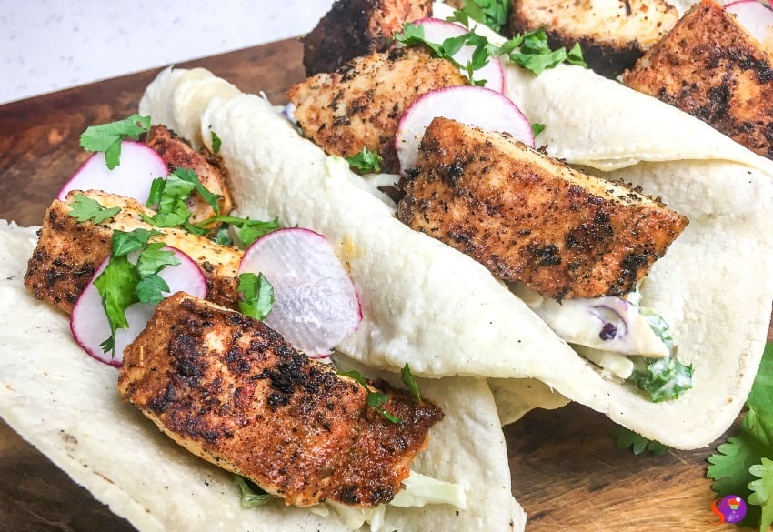 blackened fish tacos