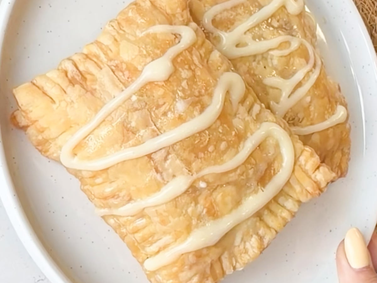 Puff pastry in plate