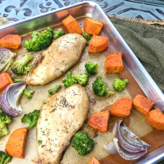 Balsamic Chicken and Vegetable Sheet Pan recipe