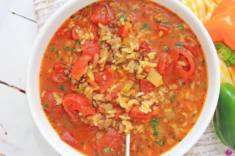 Instant Pot Stuffed Pepper Soup Recipe 2 Instant Pot Stuffed Pepper Soup