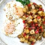 easy Skillet Parmesan Breakfast Potatoes