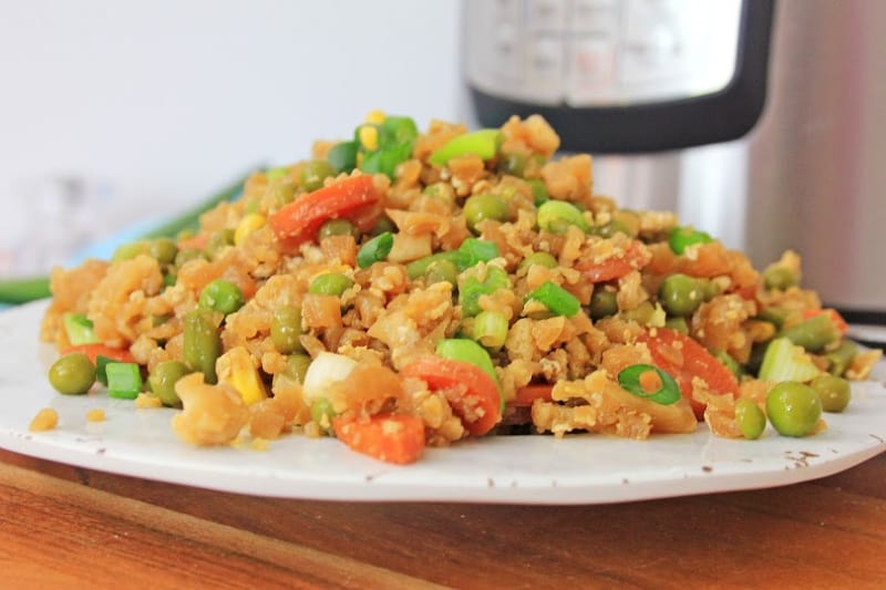 instant pot cauliflower fried rice instant pot cauliflower fried rice