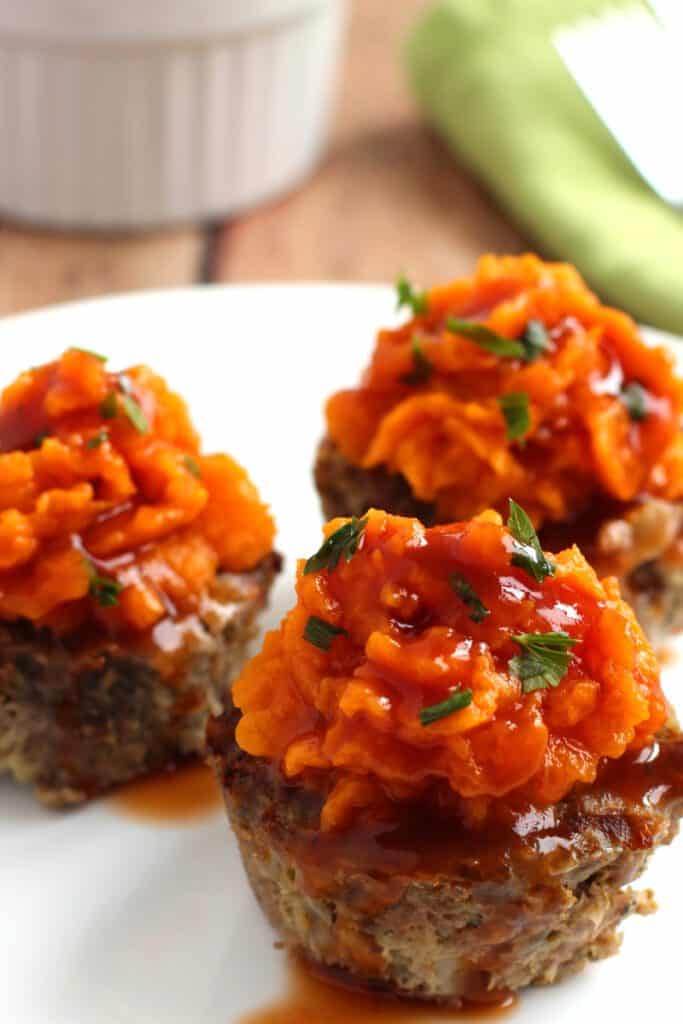 Meatloaf Sweet Potato Muffins