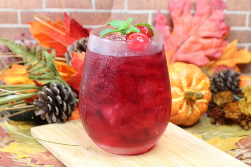 Autumn Harvest Hard Cider Drink on a table