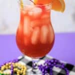 Mardi Gras Hurricane Cocktail