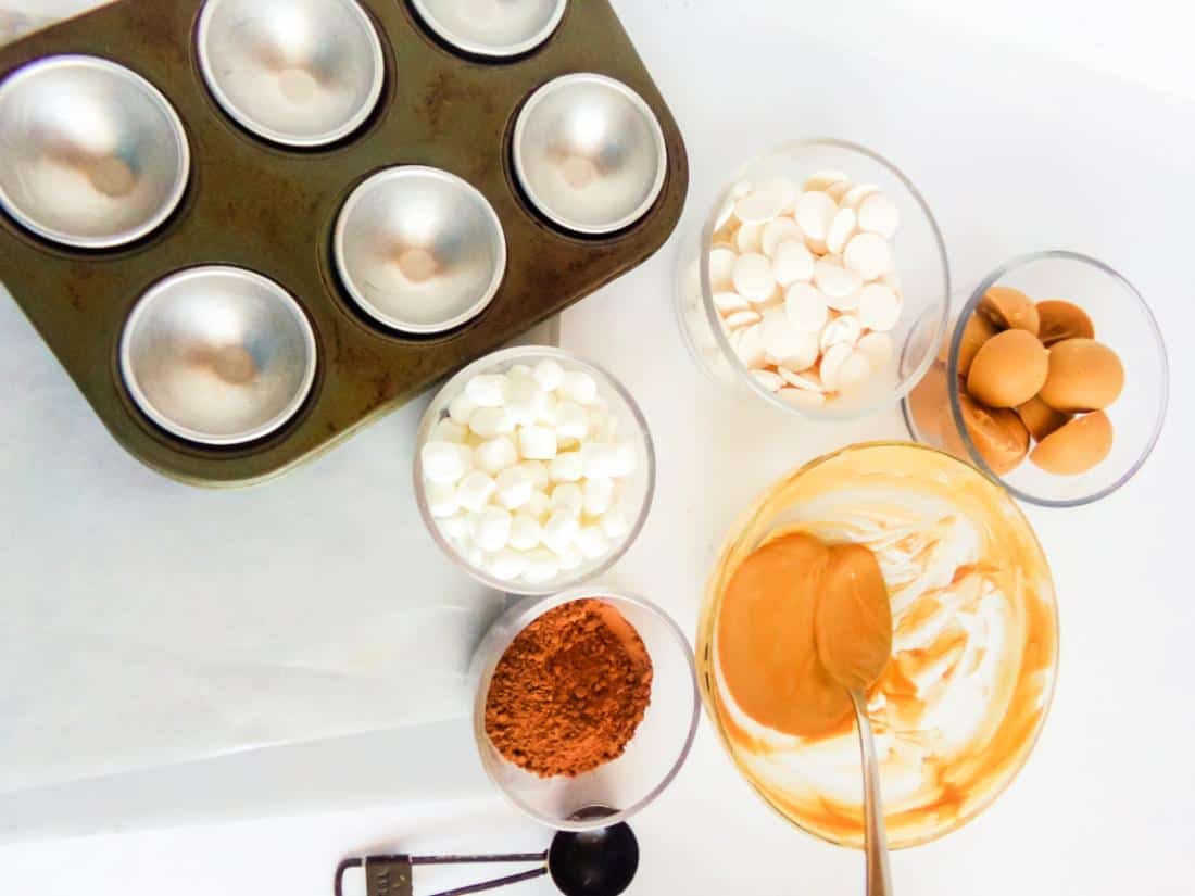 Peanut Butter Hot Cocoa Bombs - Sprinkle of Flavor