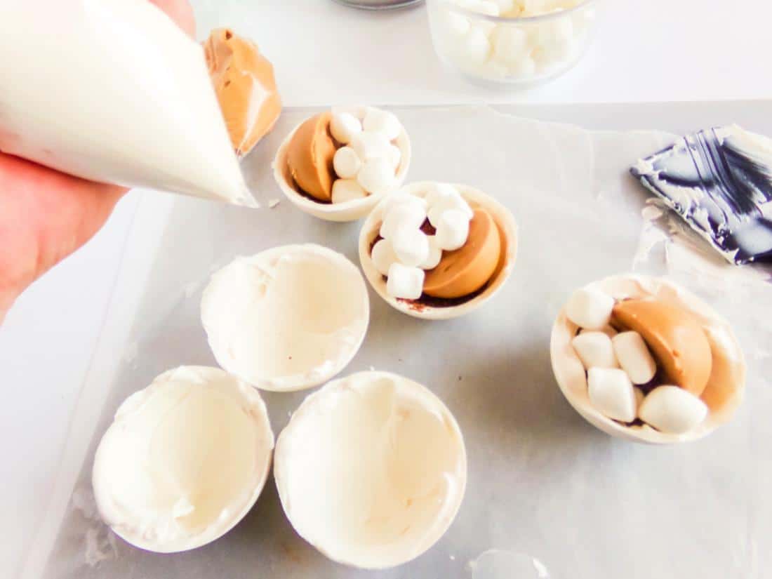 Peanut Butter Hot Cocoa Bombs - Sprinkle of Flavor