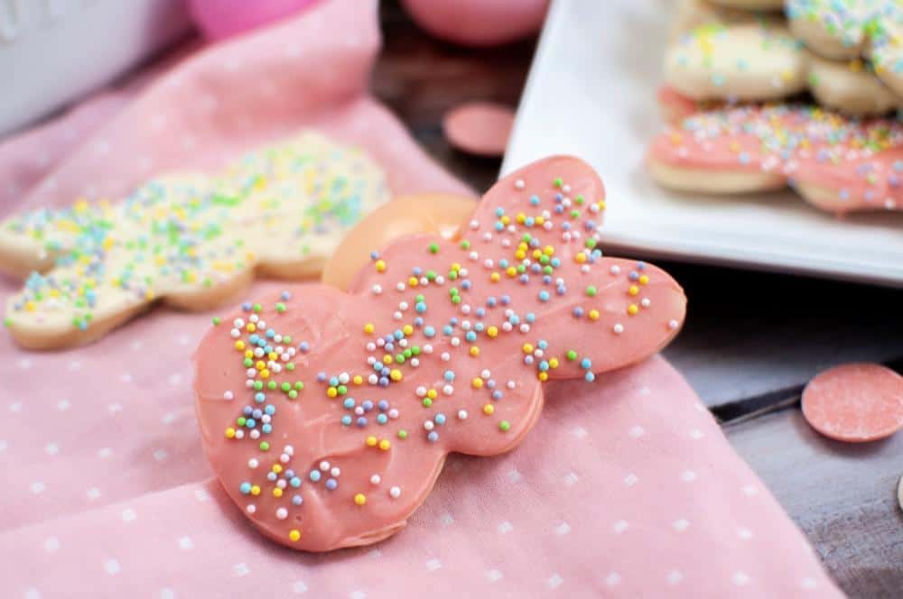 Circus Animal Easter Bunny Sugar Cookies