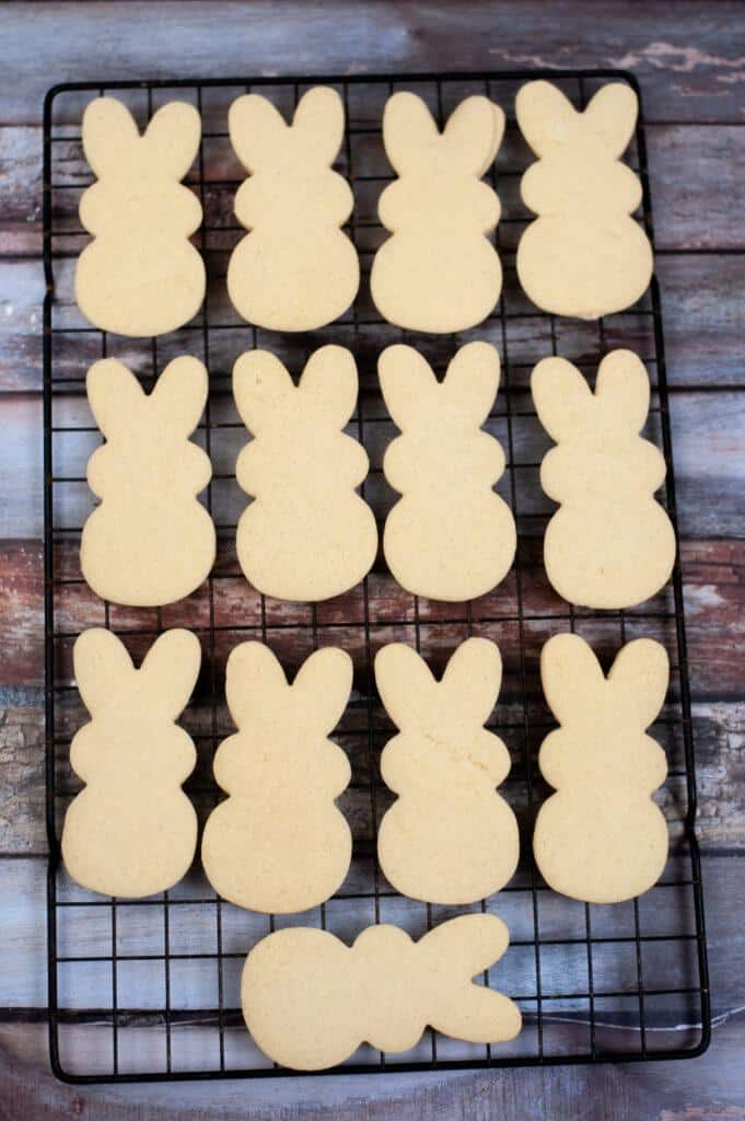 Circus Animal Easter Bunny Sugar Cookies