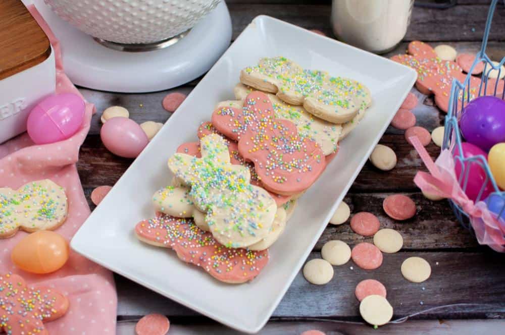 Circus Animal Easter Bunny Sugar Cookies