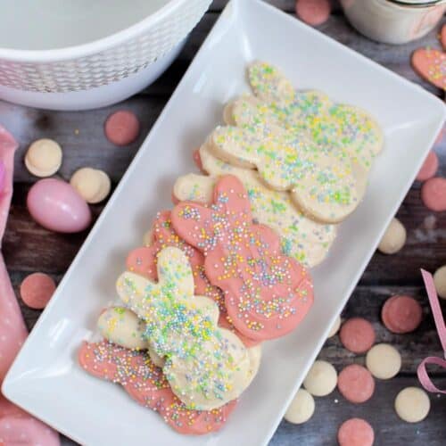Circus Animal Easter Bunny Sugar Cookies