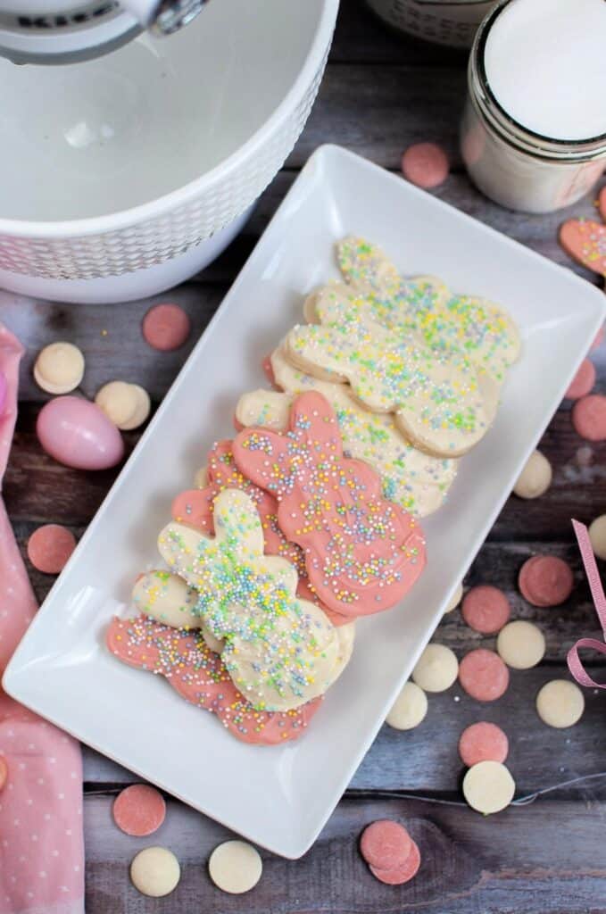 Circus Animal Easter Bunny Sugar Cookies
