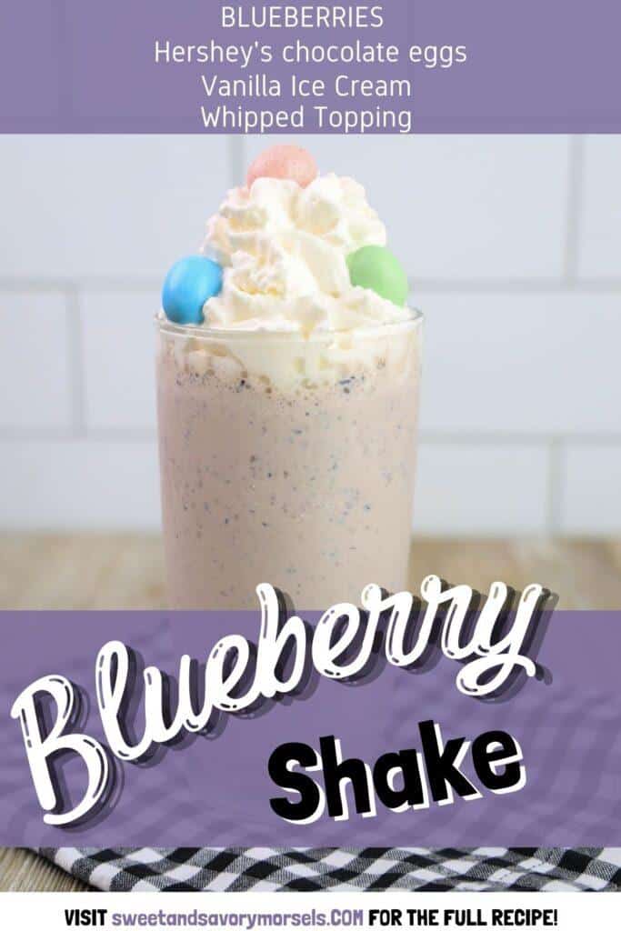 Hershey's Egg Blueberry Shake
