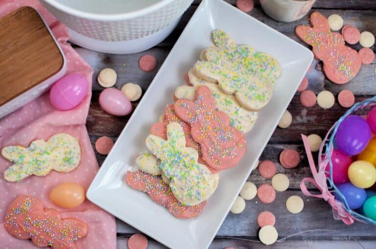 Circus Animal Easter Bunny Sugar Cookies