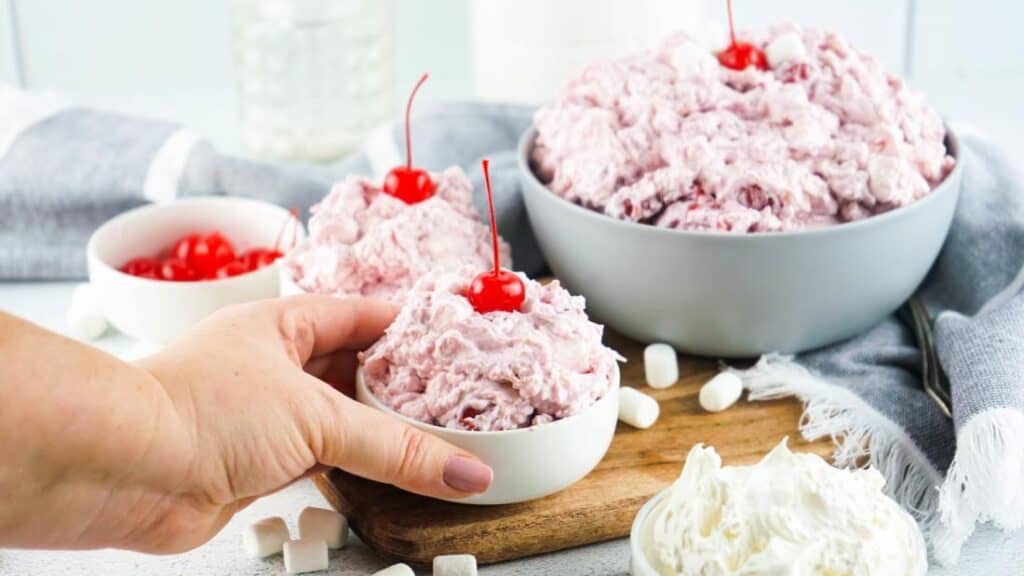 Smooth and Creamy Cherry Fluff Salad