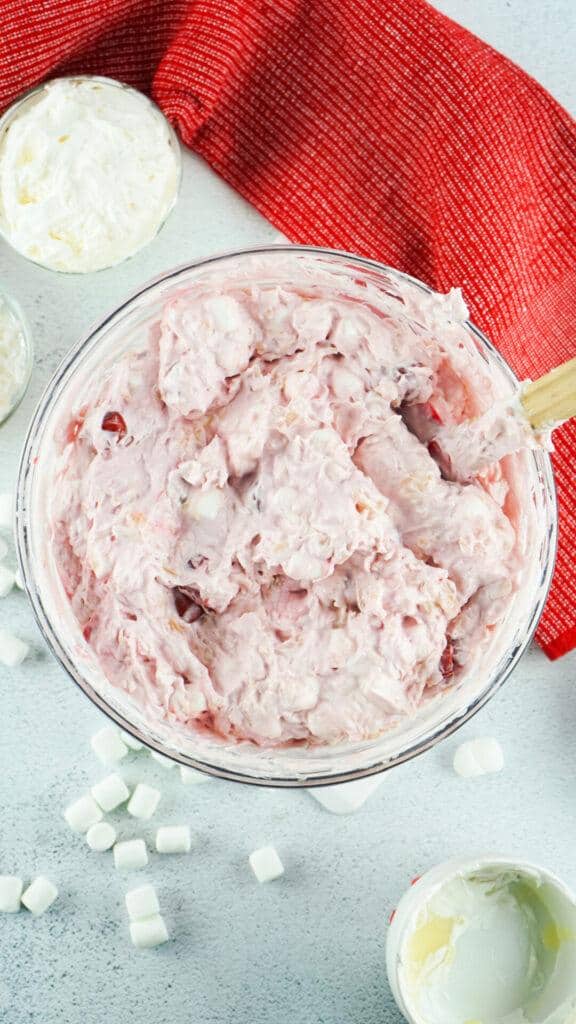 Smooth and Creamy Cherry Fluff Salad