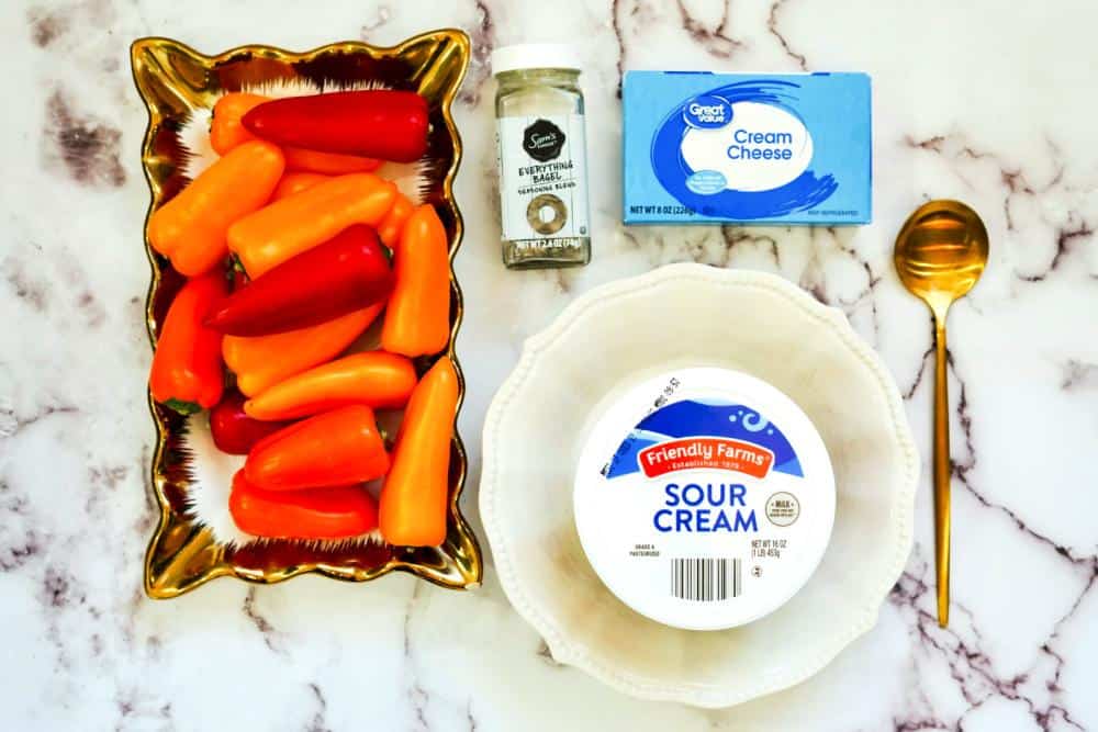 Everything Bagel Stuffed Mini Peppers