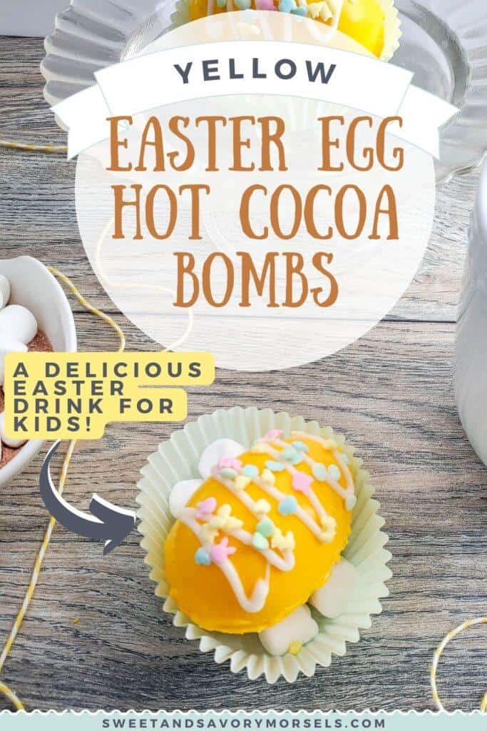 The Best Yellow Easter Egg Hot Cocoa Bombs 1 Yellow Easter Egg Hot Cocoa Bombs