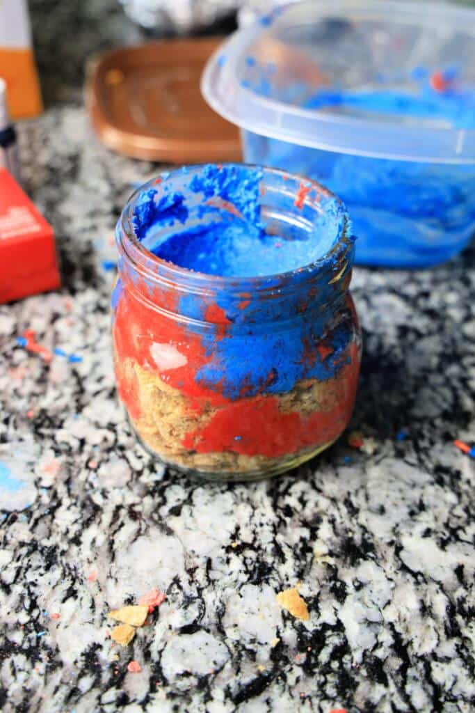 4th of July No Bake Cheesecake Jars Recipe