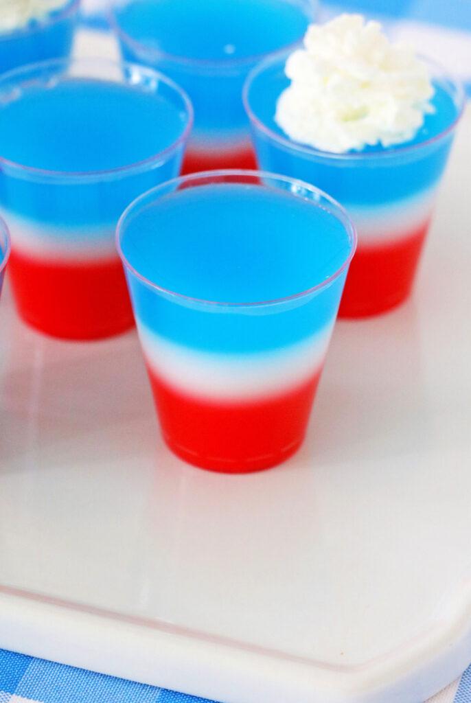 Red, White, And Blue Whipped Cream Jello Shots 9 Red, White, And Blue Whipped Cream Jello Shots