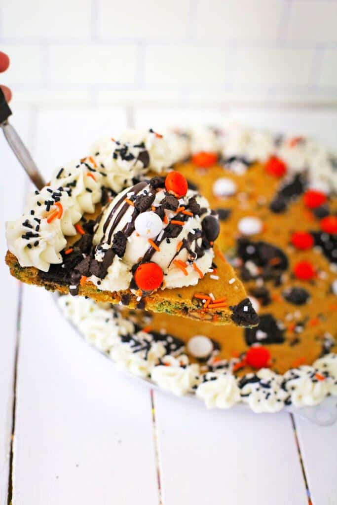 Halloween M & M Cookie Cake