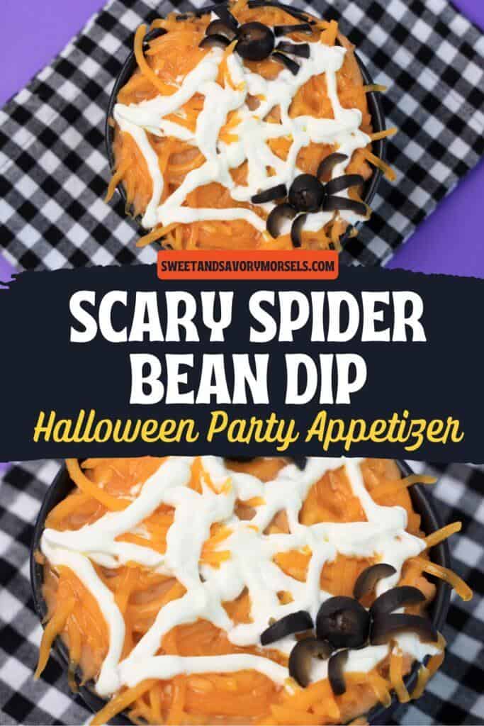 Spider bean dip