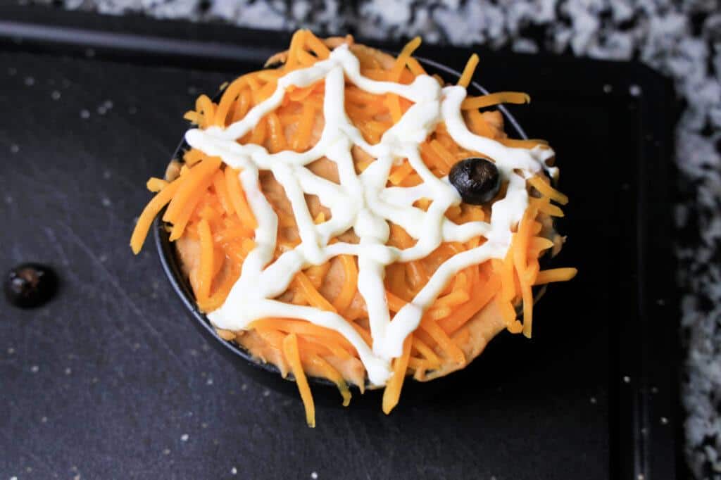 Halloween Spider Bean Dip