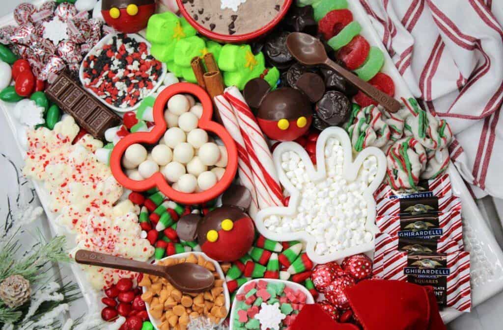 Mickey Mouse Hot Cocoa Charcuterie Board