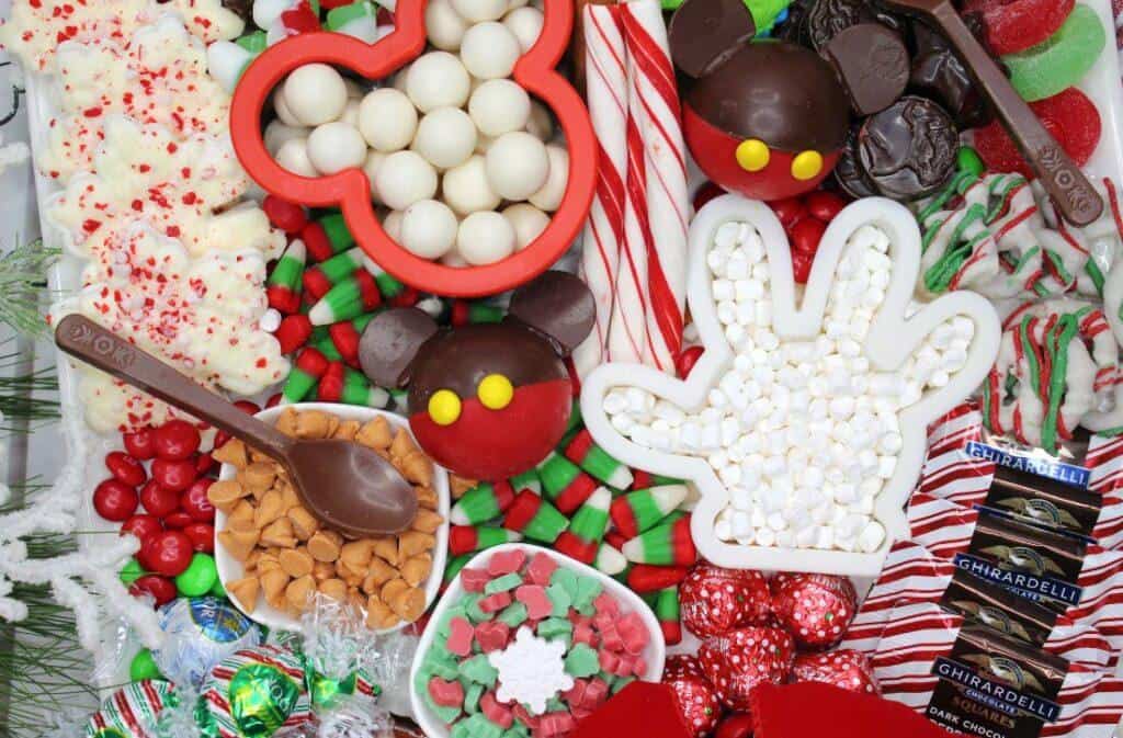 Mickey Mouse Hot Cocoa Charcuterie Board