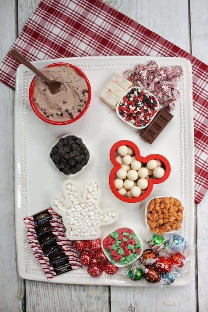 Mickey Mouse Hot Cocoa Charcuterie Board