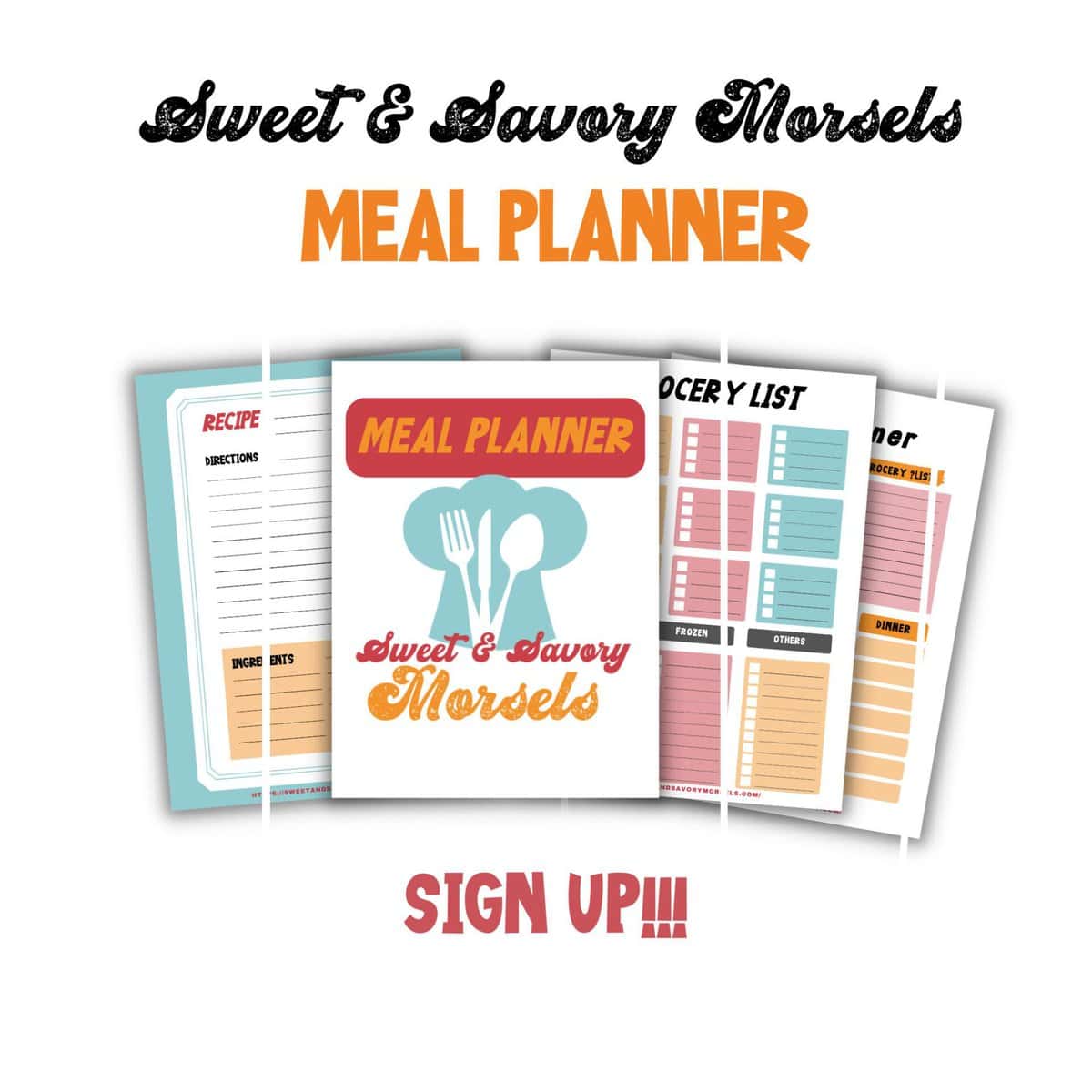 meal planner freebie