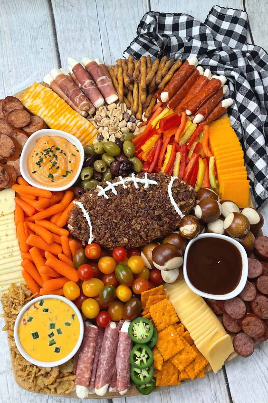 Football Charcuterie Board