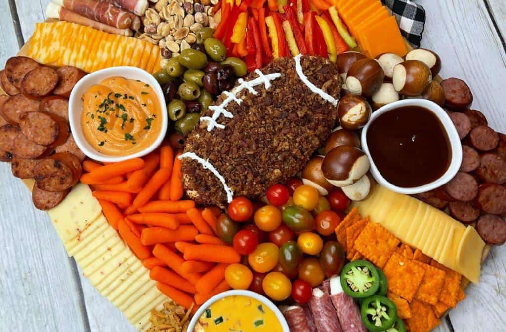Football Charcuterie Board