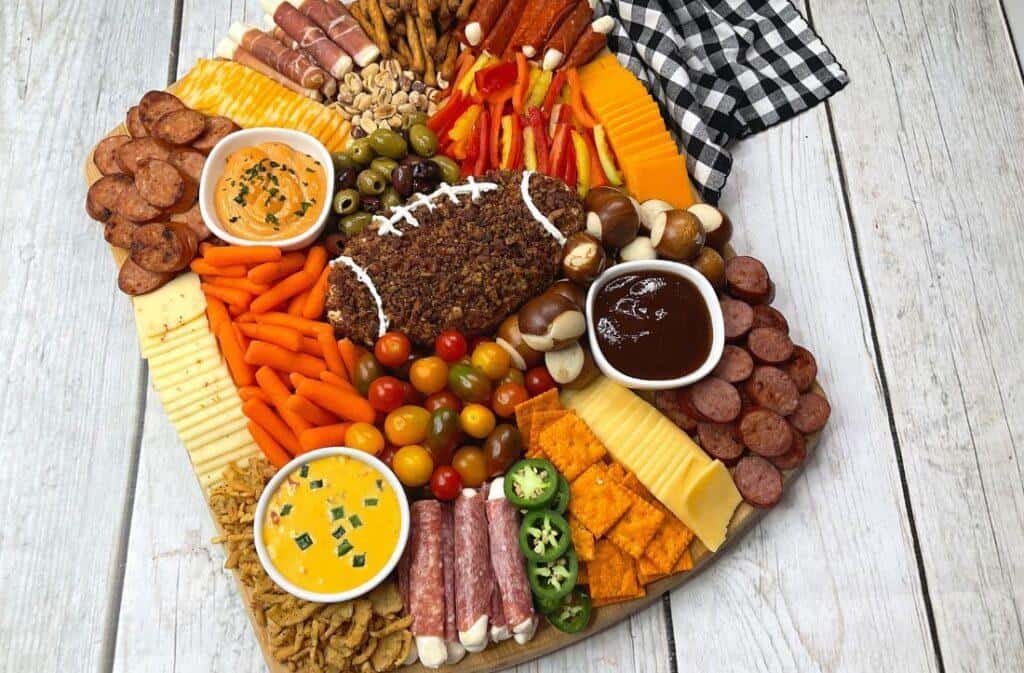 Football Charcuterie Board