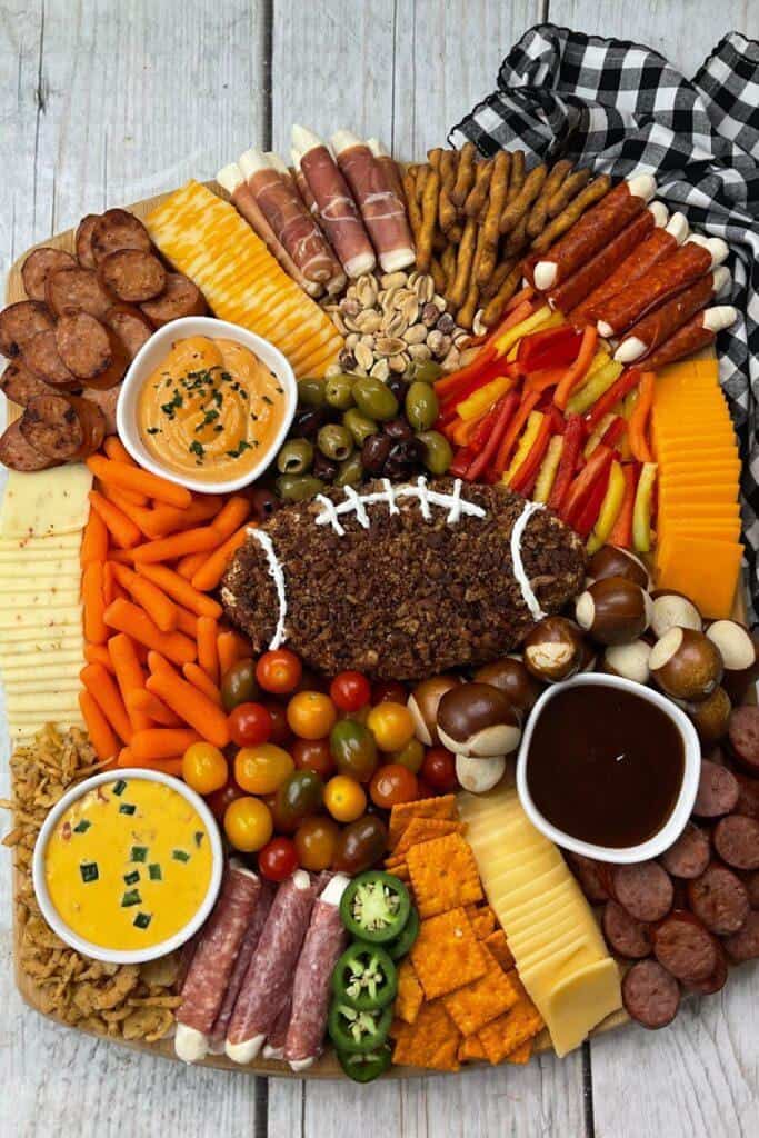 Football Charcuterie Board