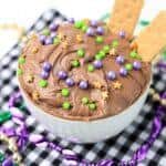 Mardi Gras Brownie Dip