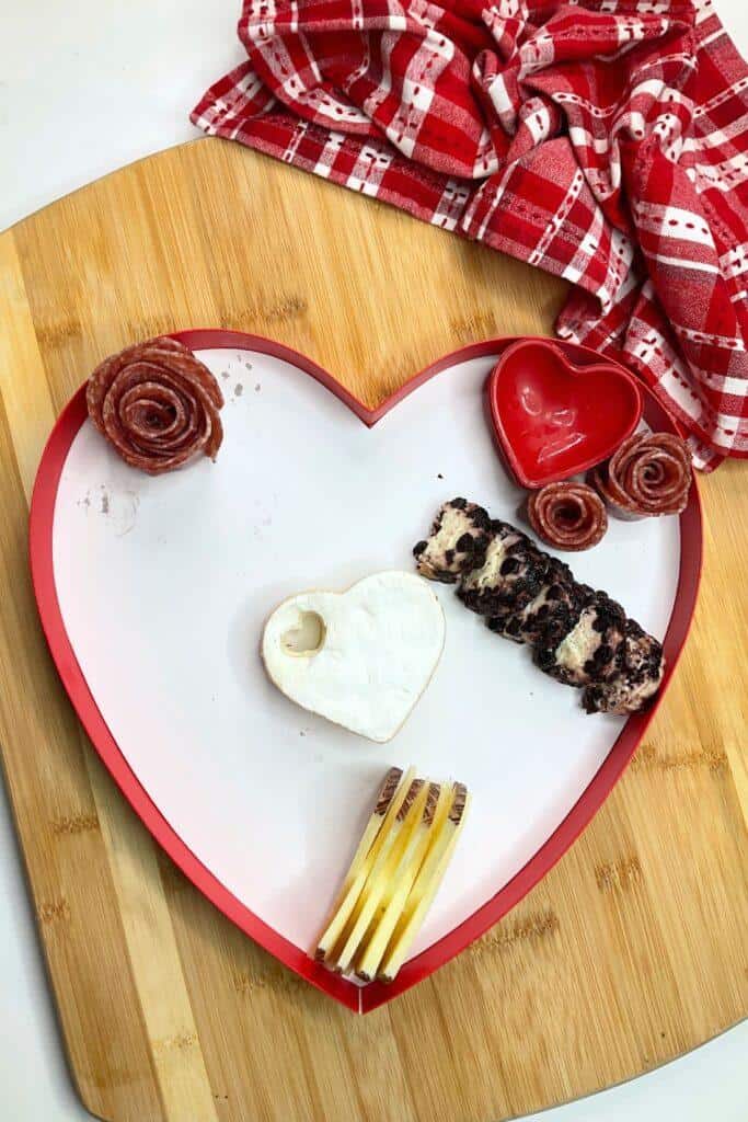 Valentine's Day Charcuterie Heart Box