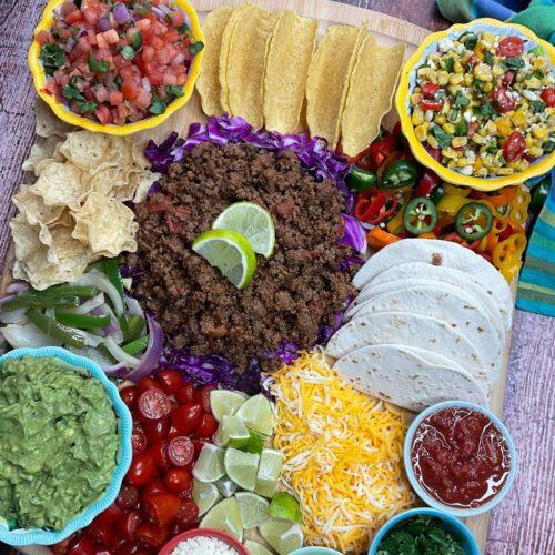 Taco charcuterie board 10 Taco Charcuterie Board
