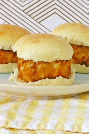 Copy Cat Chick-Fil-A Chicken Mini's on plate.
