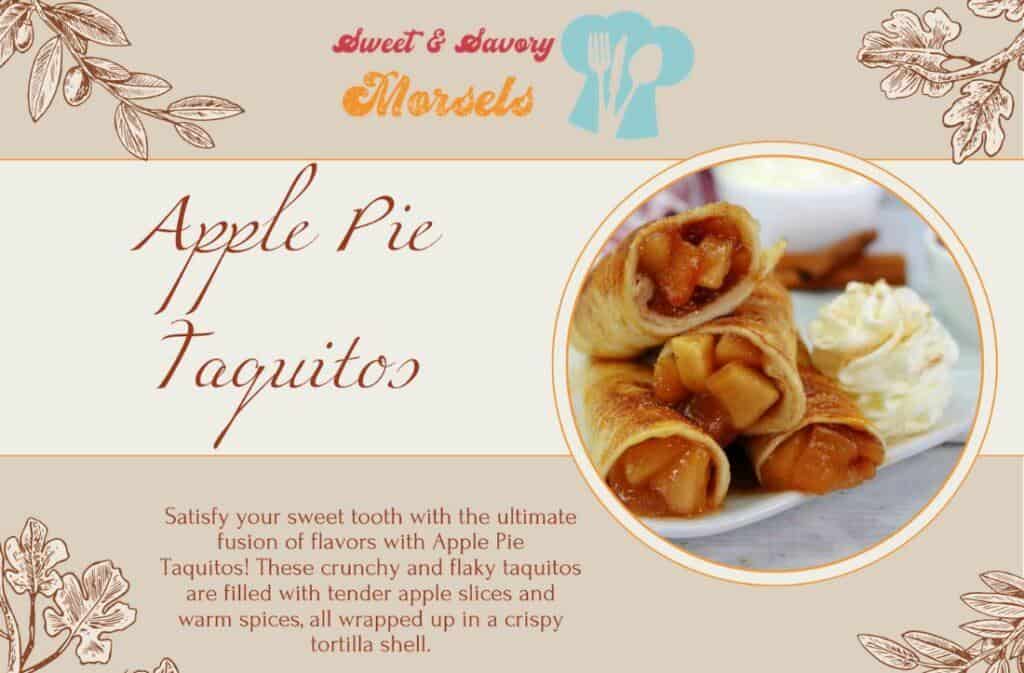 The combination of the warm, fragrant apples, and the crispy pastry creates a mouth-watering sensation that is both comforting and indulgent. The subtle sweetness of the apples is perfectly balanced by the crispy texture of the tortilla shell, creating a perfect harmony of flavor and texture. #applepietaquitos #CincodeMayo #taquitos #applepie