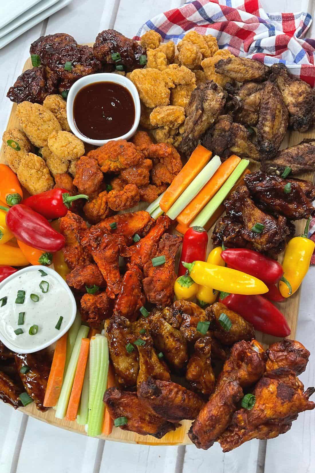 Chicken Wing and Tender Board