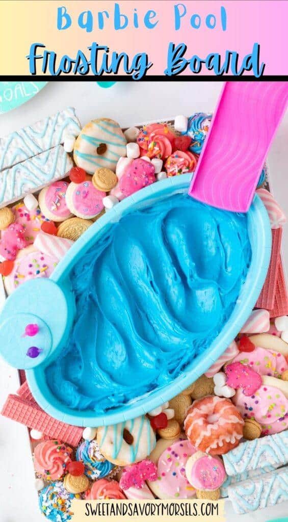 Barbie Pool Frosting Board Pin