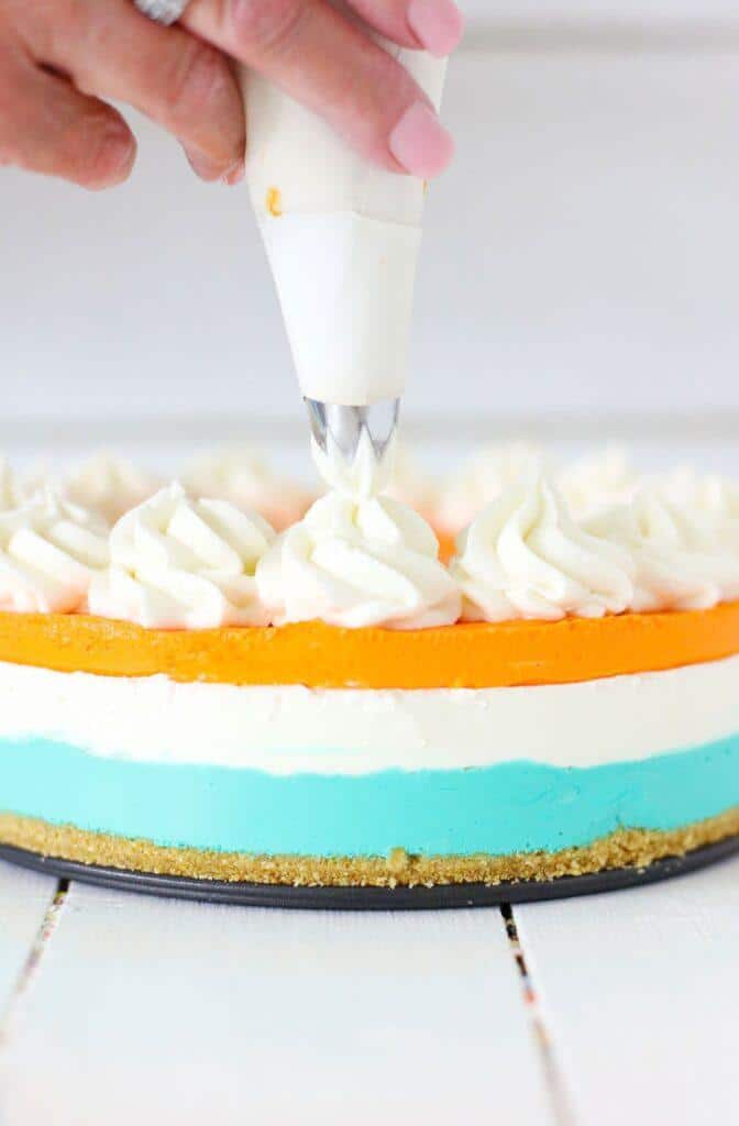 Triple Layer Pumpkin Sugar Cookie Cheesecake - No Bake 8 PUMPKIN SUGAR COOKIE CHEESECAKE
