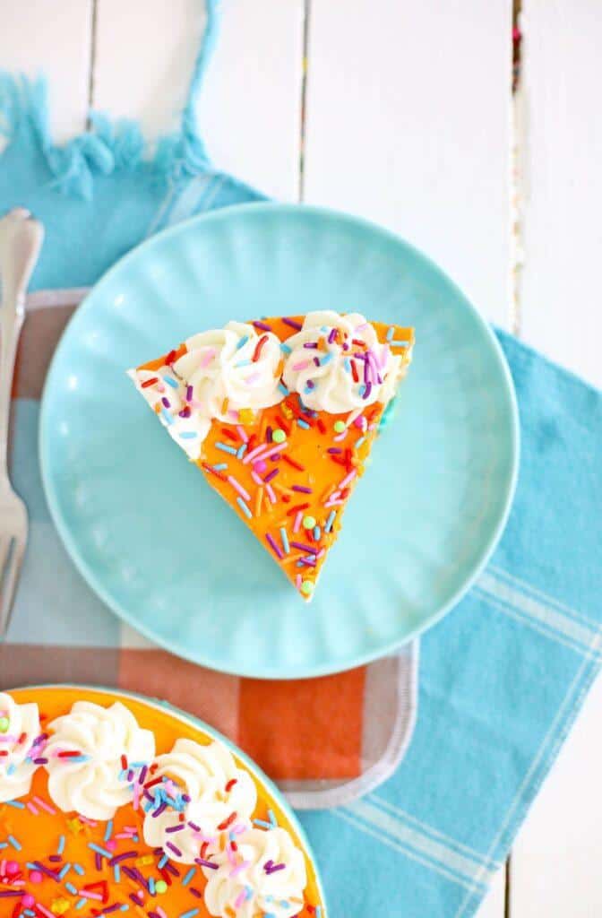 Triple Layer Pumpkin Sugar Cookie Cheesecake - No Bake 10 8