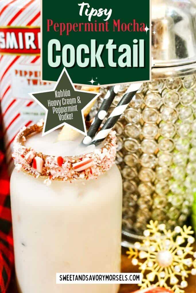 Tipsy Peppermint Mocha Boozy Cocktail Recipe