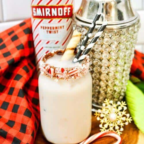 Tipsy Peppermint Mocha Boozy Cocktail