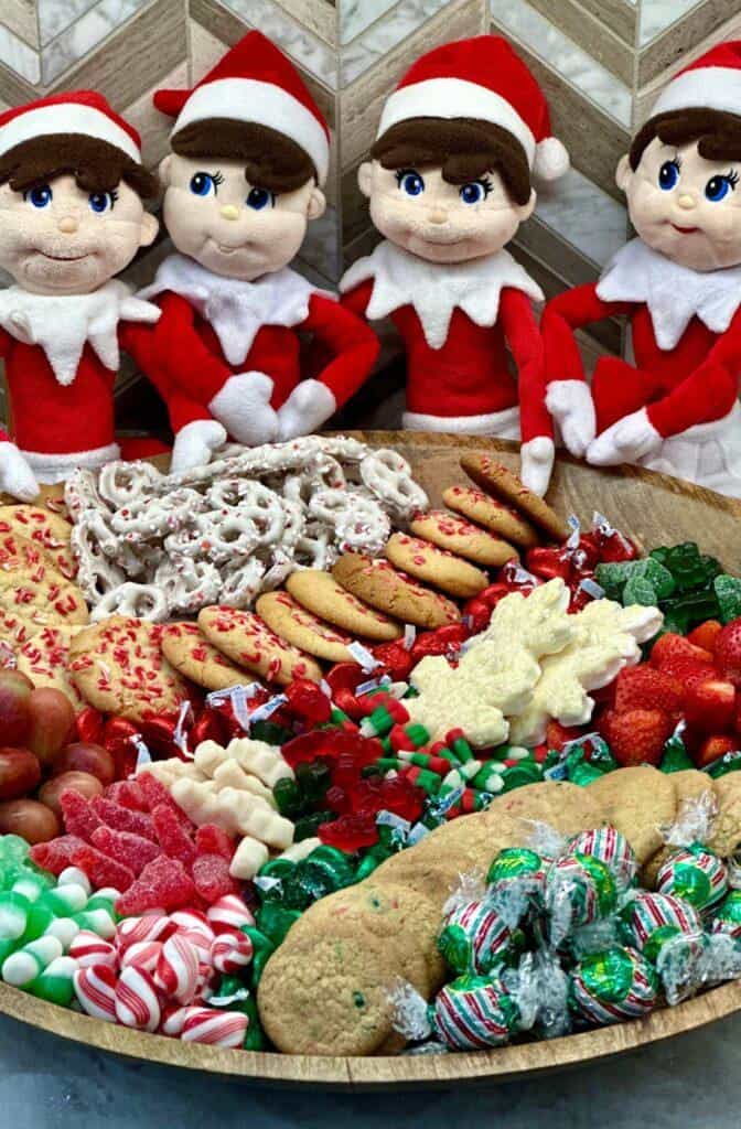 Elf-Themed Cookie and Candy Board